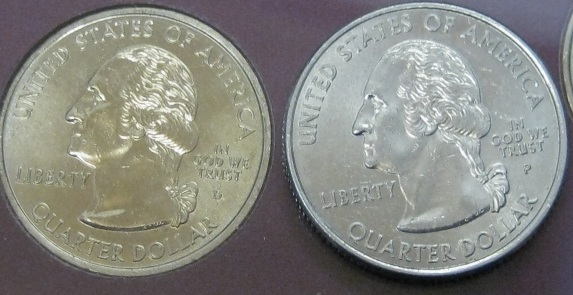 G.w.-State-Quarters-With-Gold-Tone---Not-Plated!