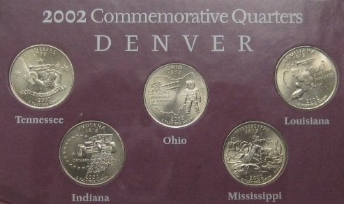 G.w.-State-Quarters-With-Gold-Tone---Not-Plated!