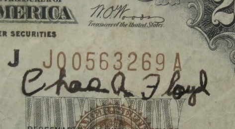 1929-20-Kansas-Bank-Note-Autographed-By-Pretty-Boy-Floyd