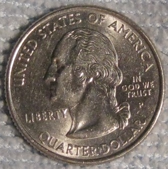 Here's-The-Gun-Bluing-On-A-Clad-Quarter---Artificial-Color