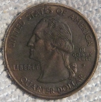 Here's-The-Gun-Bluing-On-A-Clad-Quarter---Artificial-Color