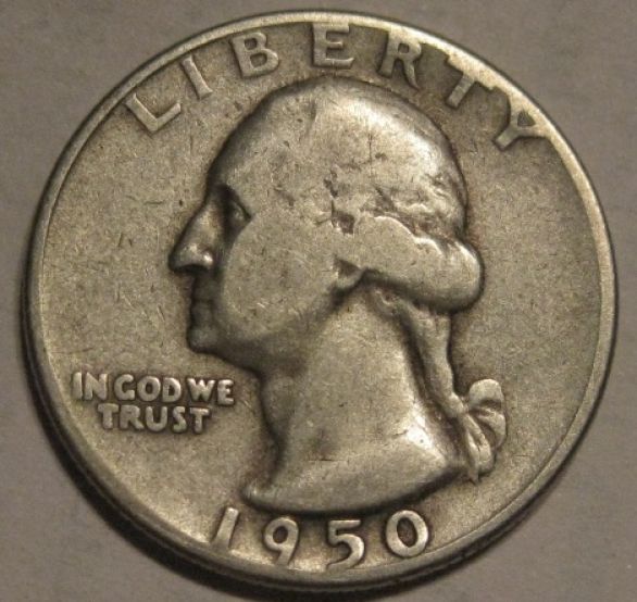 1950-S/G-Washington-Quarter-With-Unusual-Mint-Mark