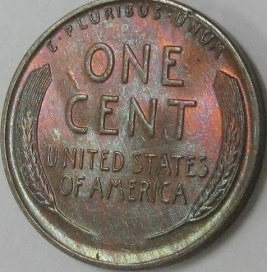 Please-Help-Grade-My-Toned-1942-Lincoln-Penny-Some-Rainbow