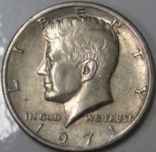 1971-Kennedy-Half-With-Planchet-?-Error