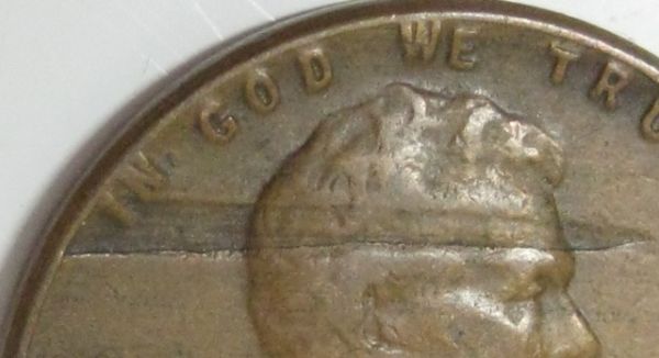 1955-P-Lincoln-Penny-Took-One-Through-The-Head