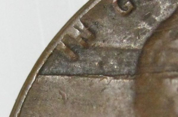 1955-P-Lincoln-Penny-Took-One-Through-The-Head