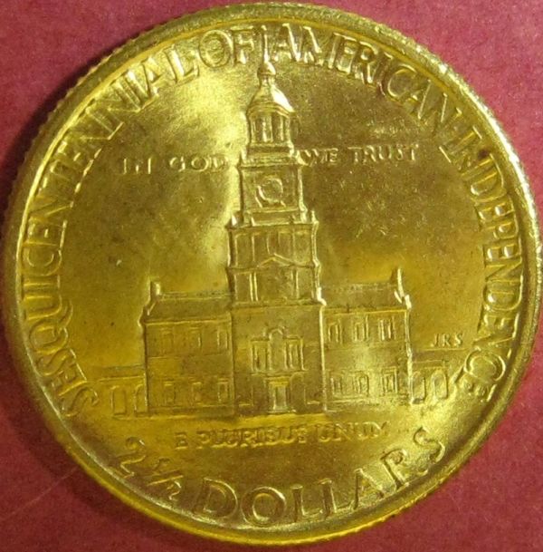 1926-Gold-Commemorative-Sesquicentennial-2-1/2-Dollar