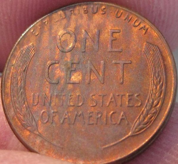 1958-P-Lincoln-Wheat-Cent-Tone-+-Tortoise-Shell-Reverse