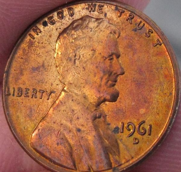 1961-D-Lincoln-Memorial-Cent-Tone-MS-+-?