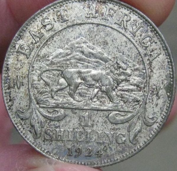 East-Africa-1924-Silver-1-Shilling-With-Tone