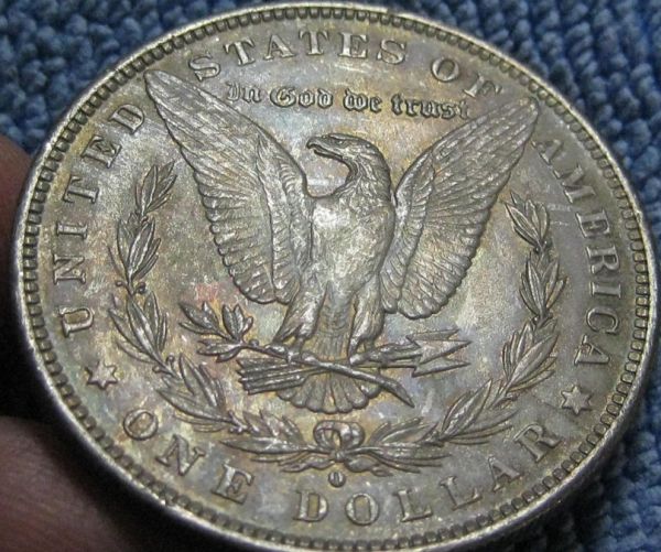 1884-O-Morgan-With-Strike-Through,-Die-Break-&-Clash?