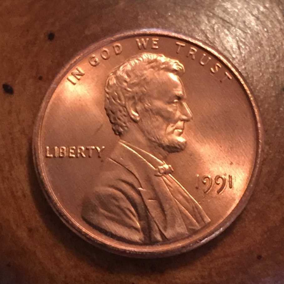 1991-Lincoln-Cent-BIE-Error?