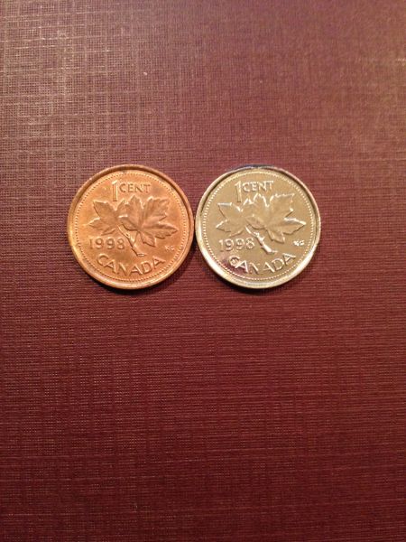 1998-Canadian-1-Cent-Silver-Coloured-Coin