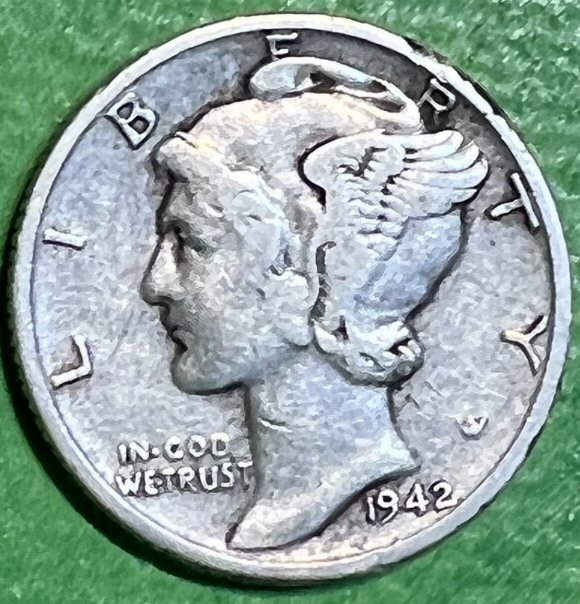 Omg!-I-Think-I-Found-One-Too!-1942/1-D-Mercury-Dime-Overdate-FS-101