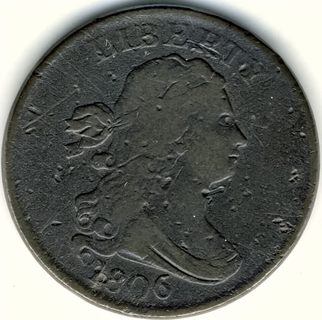 1806-Half-Cent---Tough-Grading