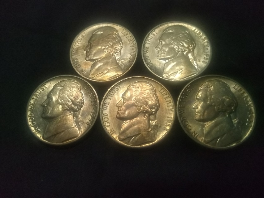 Jefferson-Nickels---All-From-The-Same-Roll,-Any-Keepers?
