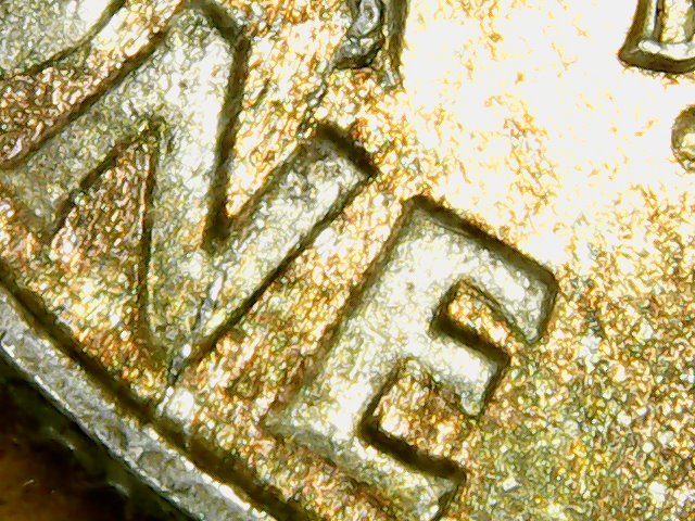 1964-D-Roosevelt-10c-Extra-Metal-On-Reverse