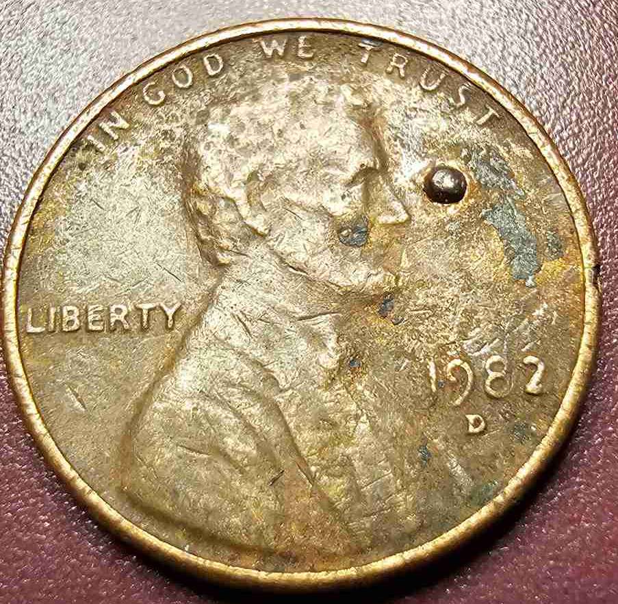 1982-D-Penny-With-A-Metal-Ball-Imbedded?