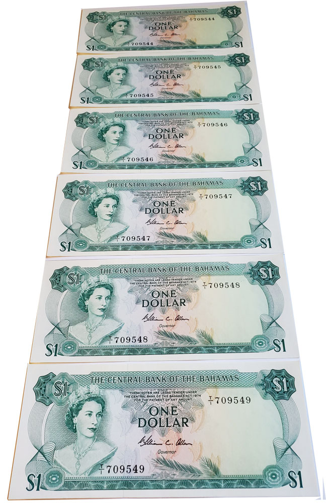 Bahamas---1974-Allen-1-Dollar-Notes