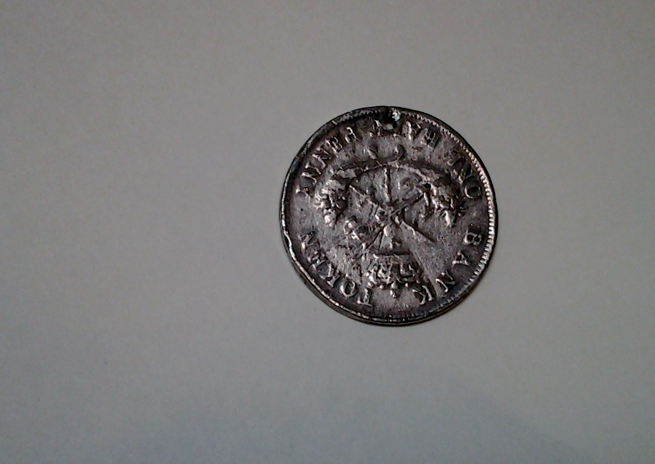 Silver-1854-1/2-Penny-Bank-Of-Upper-Canada