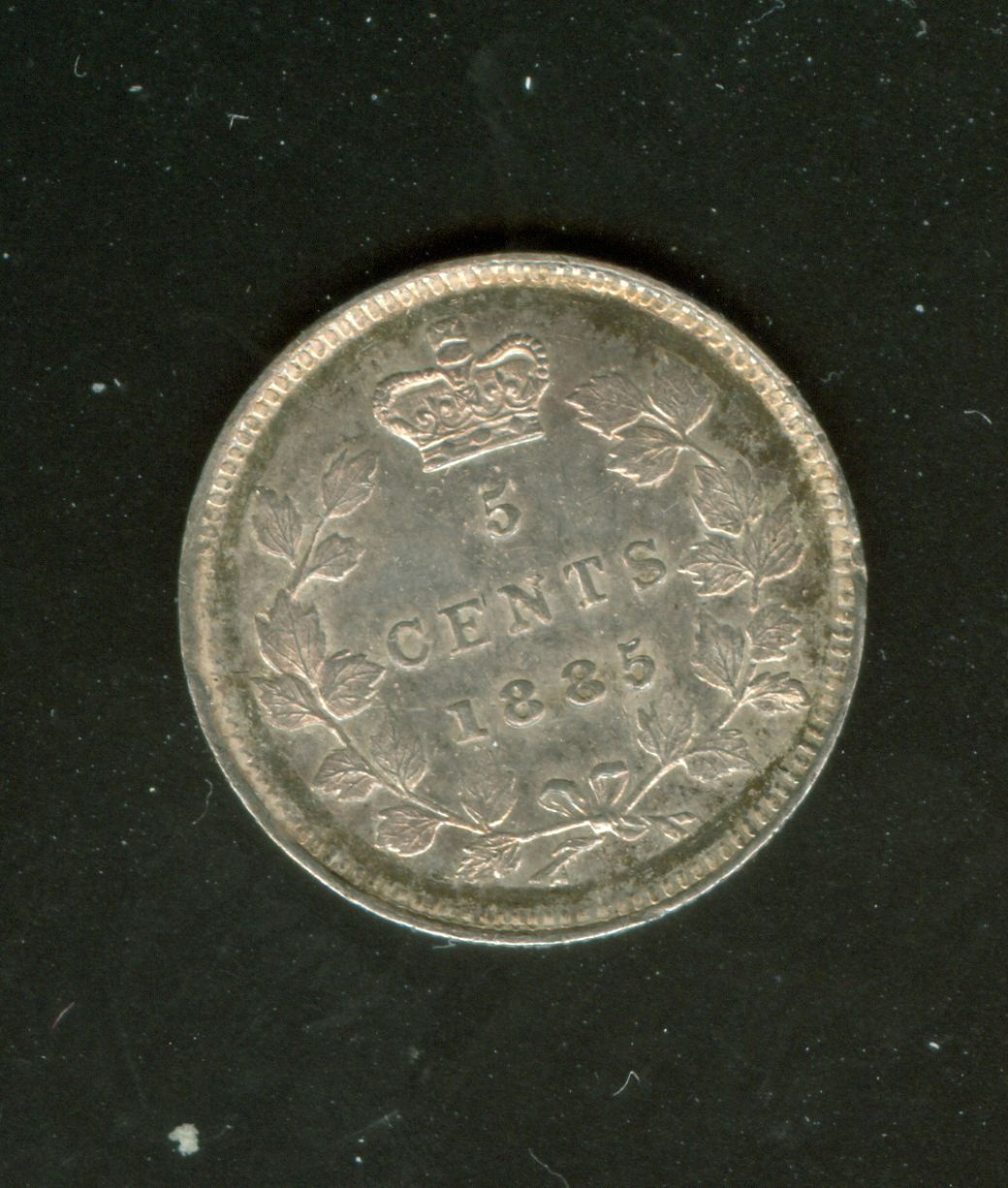 Is-This-Canada-1885-5-Cents-Big-5-Grade-EF-Or-Au?