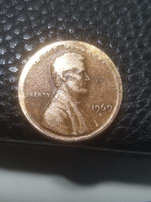 1969-D-Lincoln-Cent,-Possibly-Struck-Through-Grease.