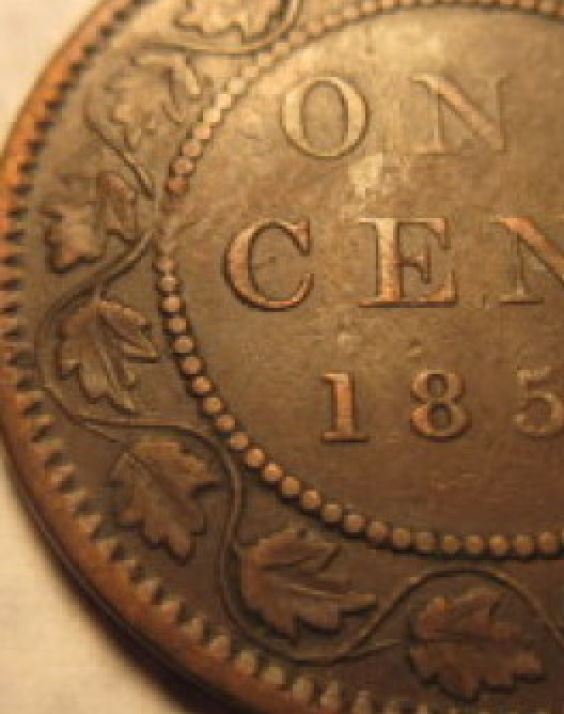 1858--Canada-Large-Cent-And-Its's-Varieties