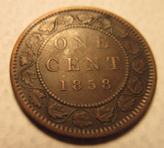 1858--Canada-Large-Cent-And-Its's-Varieties