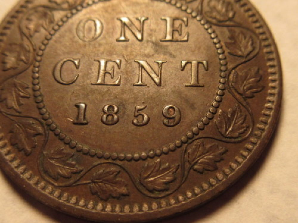1858--Canada-Large-Cent-And-Its's-Varieties
