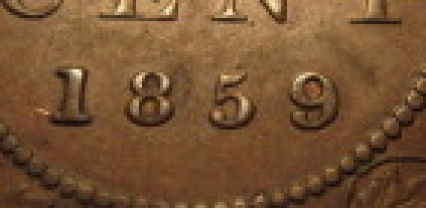 1858--Canada-Large-Cent-And-Its's-Varieties