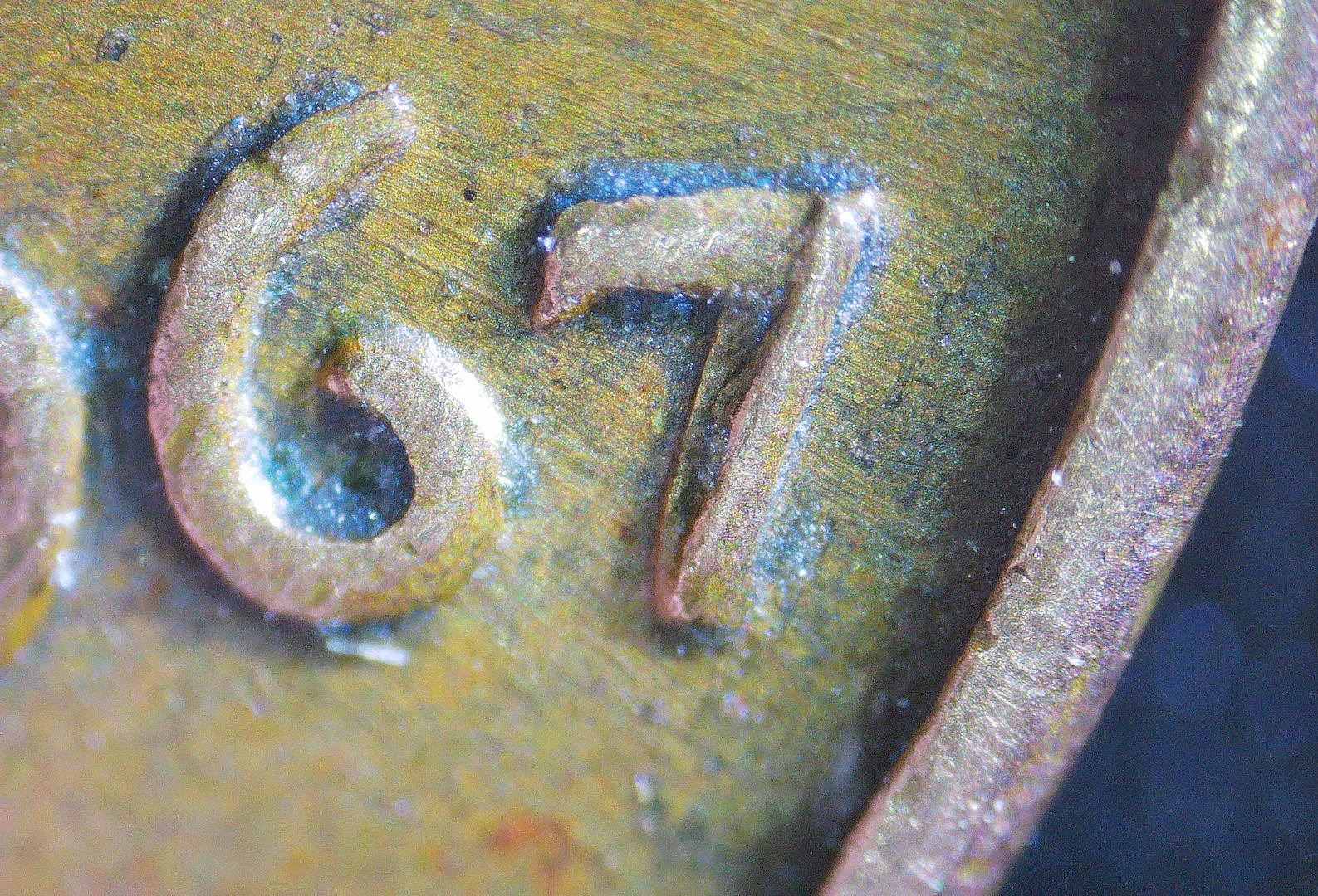 1967-P-Lincoln-Penny---Odd-Looking-7-In-The-Date