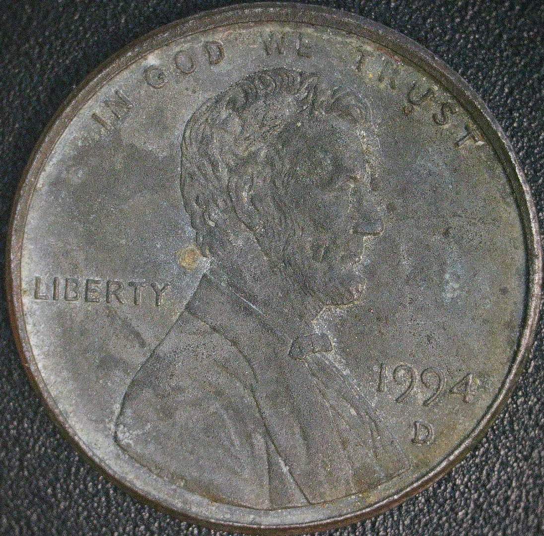 1994-D-Lincoln-Penny---Larger-Diameter-Than-Normal-Pennies