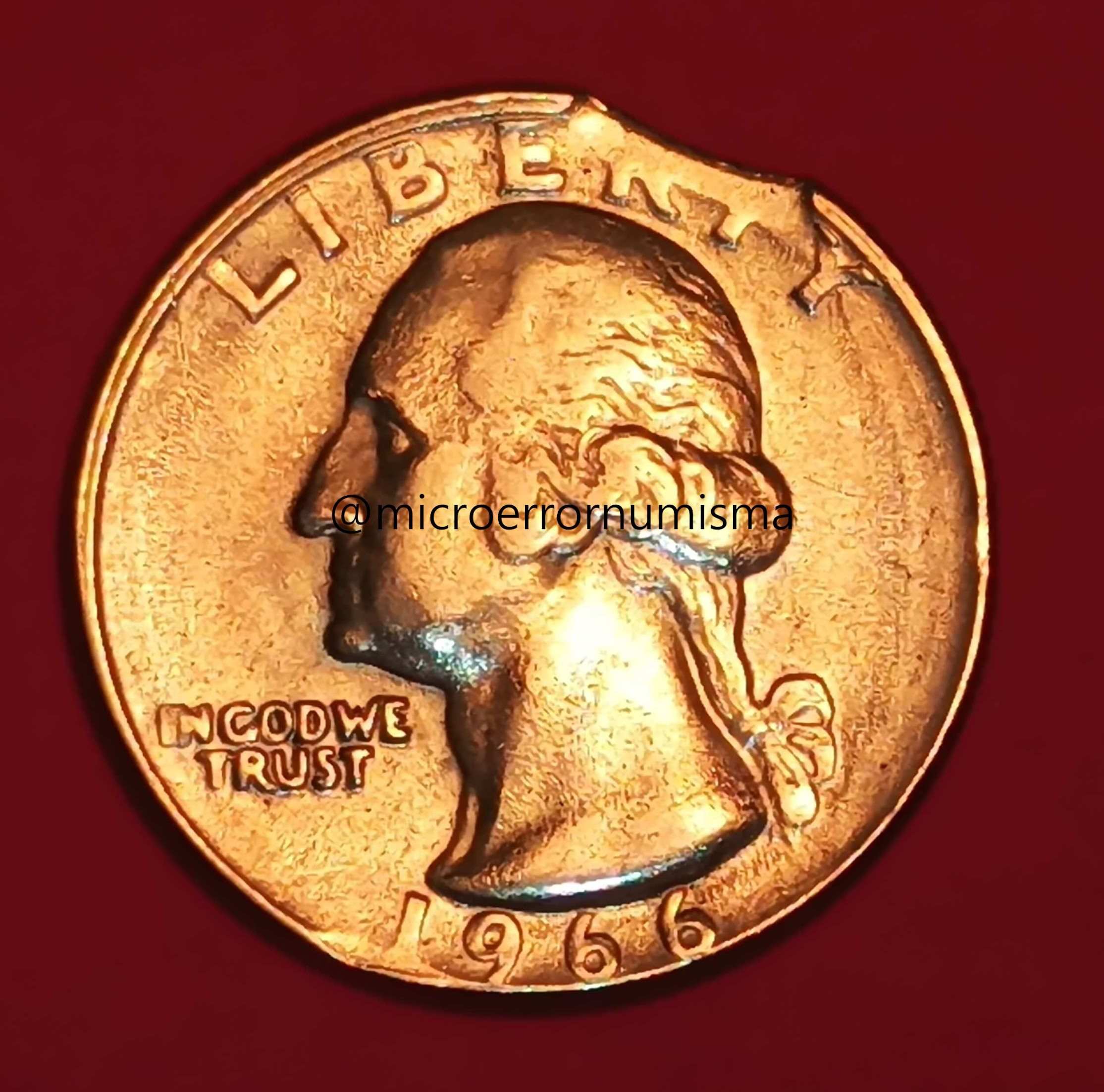 Quarter-Dollar-1966-Triple-Clip--Blakesley-Effect
