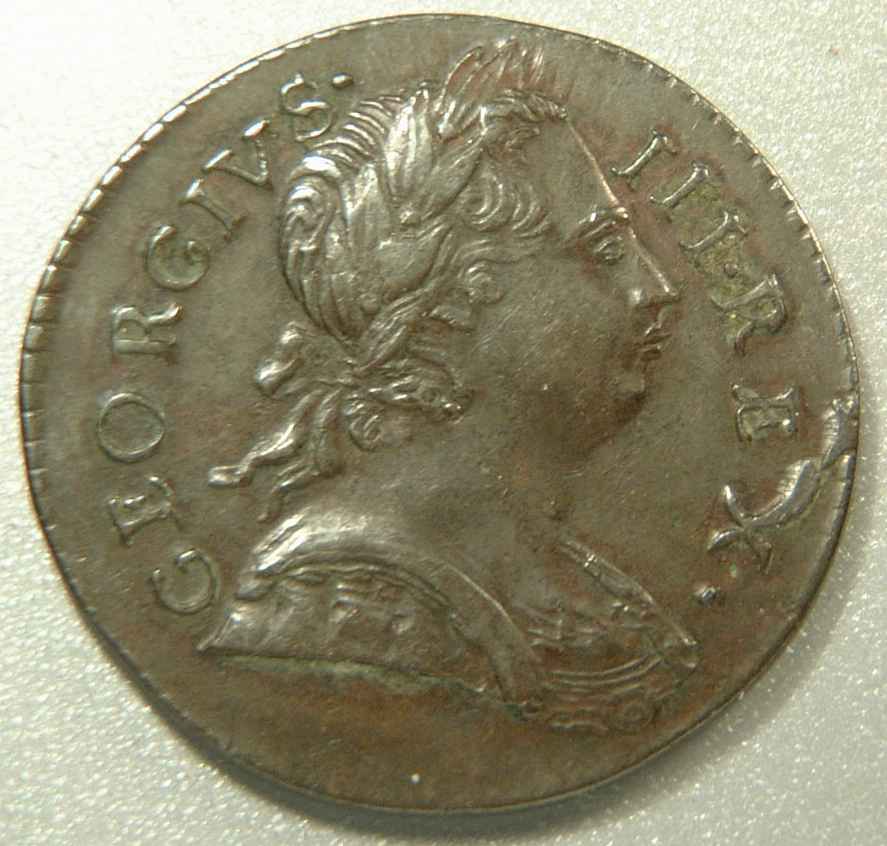 1774-George-III-Halfpenny.die-Fault-To-'X'-Of-'Rex'?