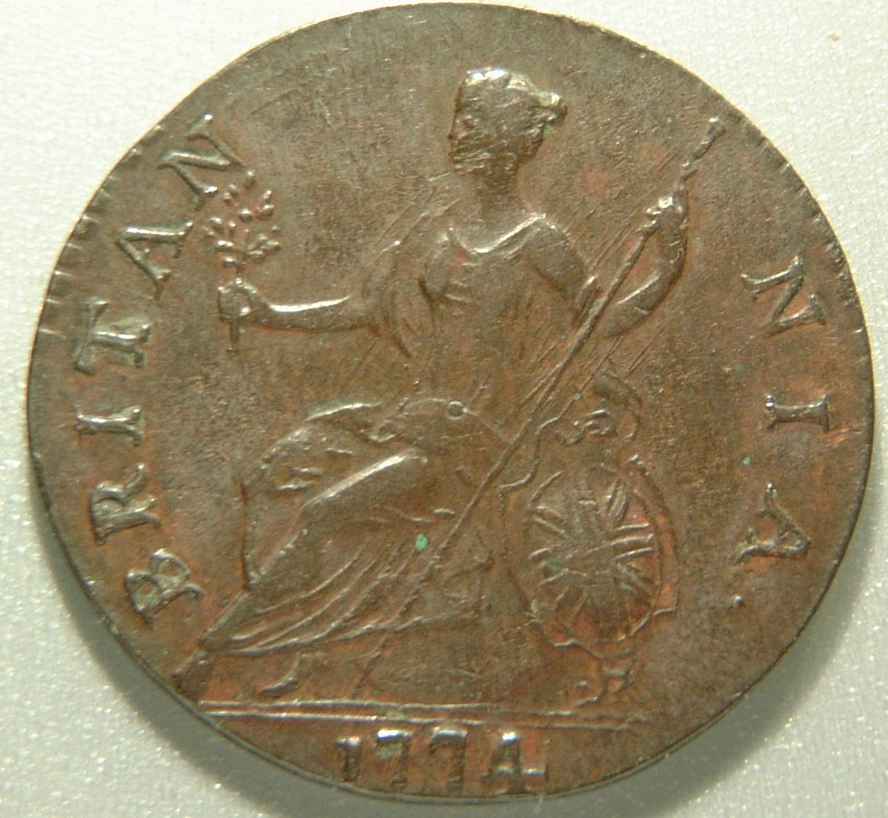 1774-George-III-Halfpenny.die-Fault-To-'X'-Of-'Rex'?