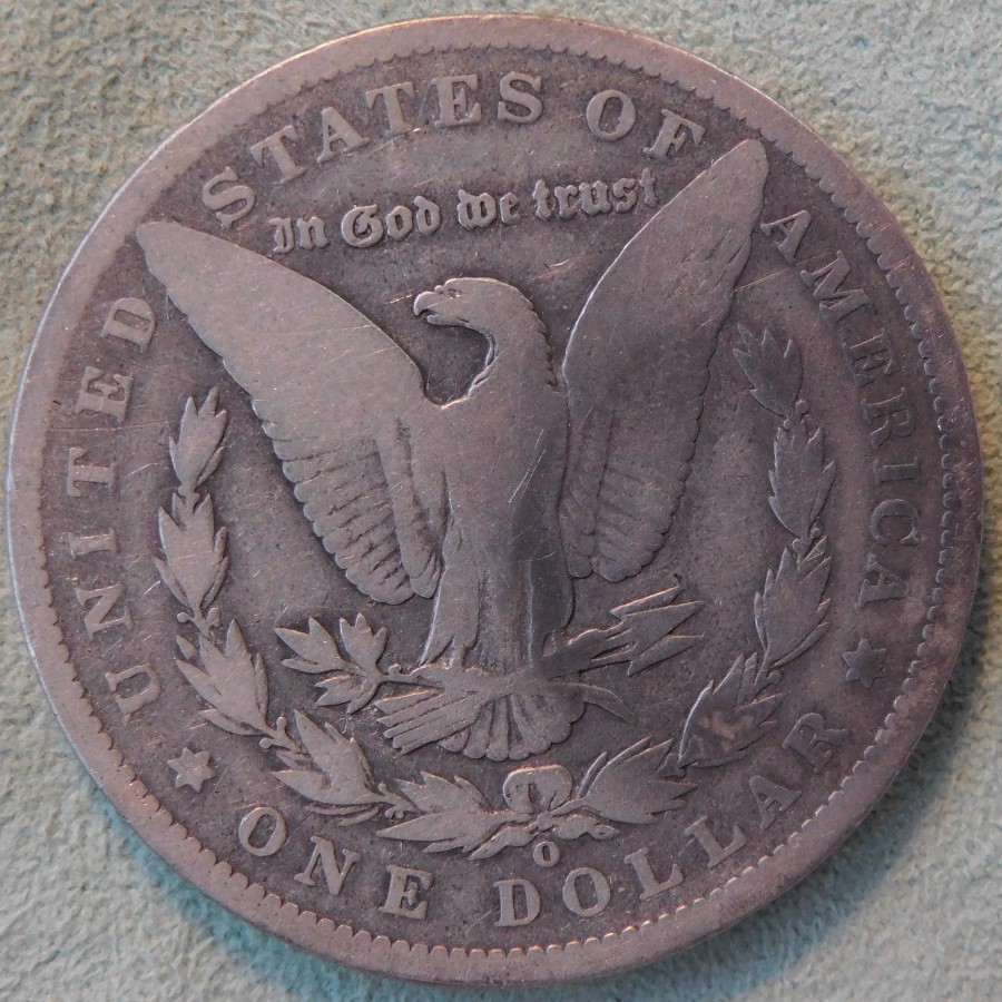 Morgan-1889-O-7TF-Slanted-Arrow-Feathers:-1-Sad,-1-Fine