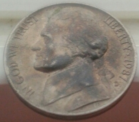Beautiful-Black-Toning-On-1987-D-Nickel