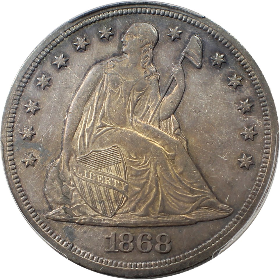 1868-Seated-Dollar-For-Grading