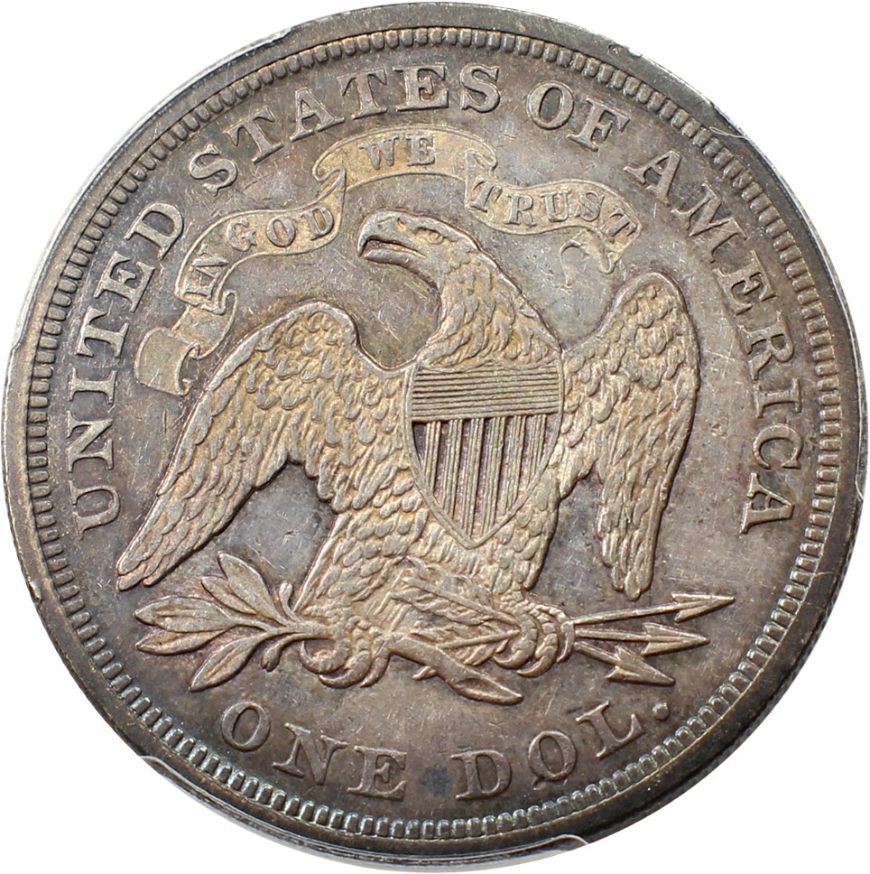 1868-Seated-Dollar-For-Grading