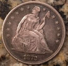 New-Pickup:-1872-Seated-Dollar-For-Grading