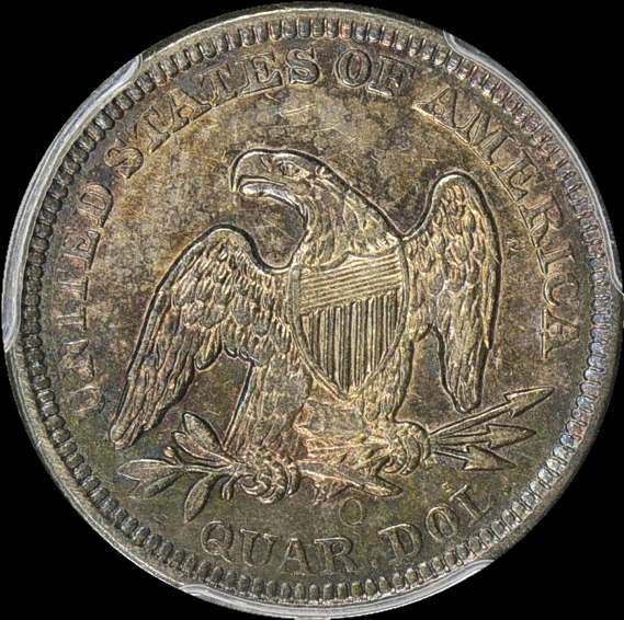 1854-O-Seated-Quarter-For-Grading
