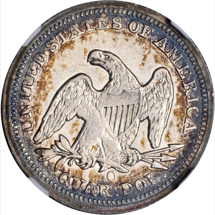 1854-O-Seated-Quarter-For-Grading