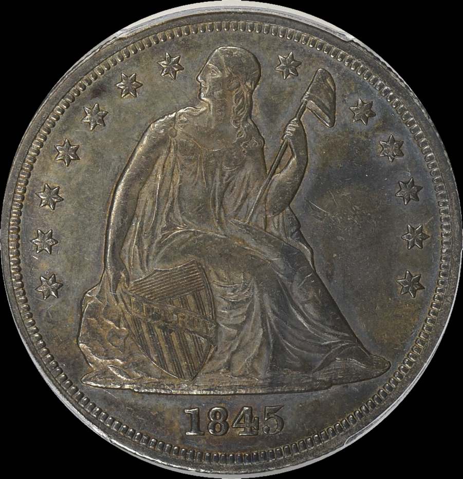 1845-Seated-Liberty-Dollar-For-Grading