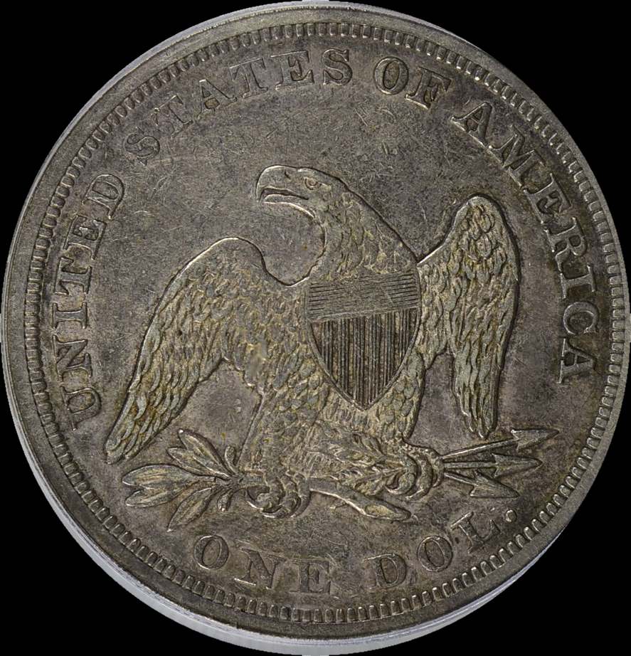 1845-Seated-Dollar-For-Grading