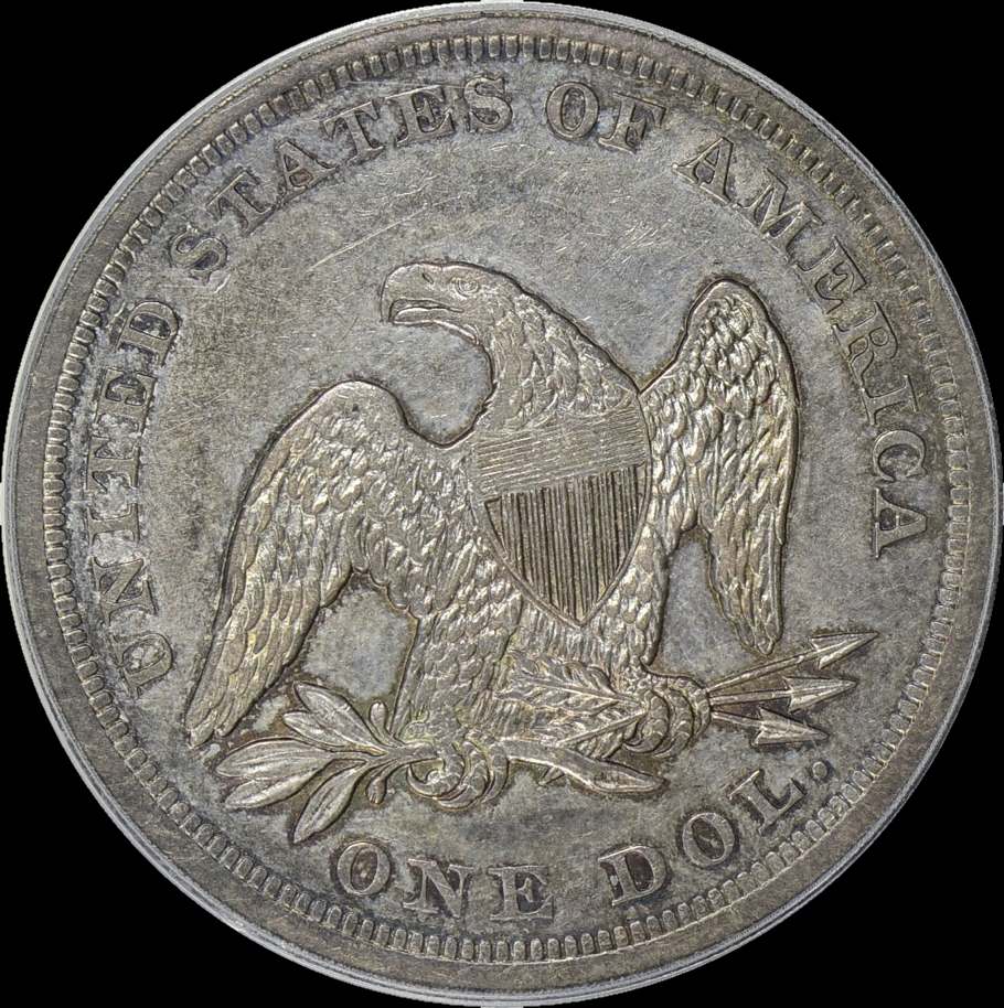 1843-Seated-Dollar-For-Grading