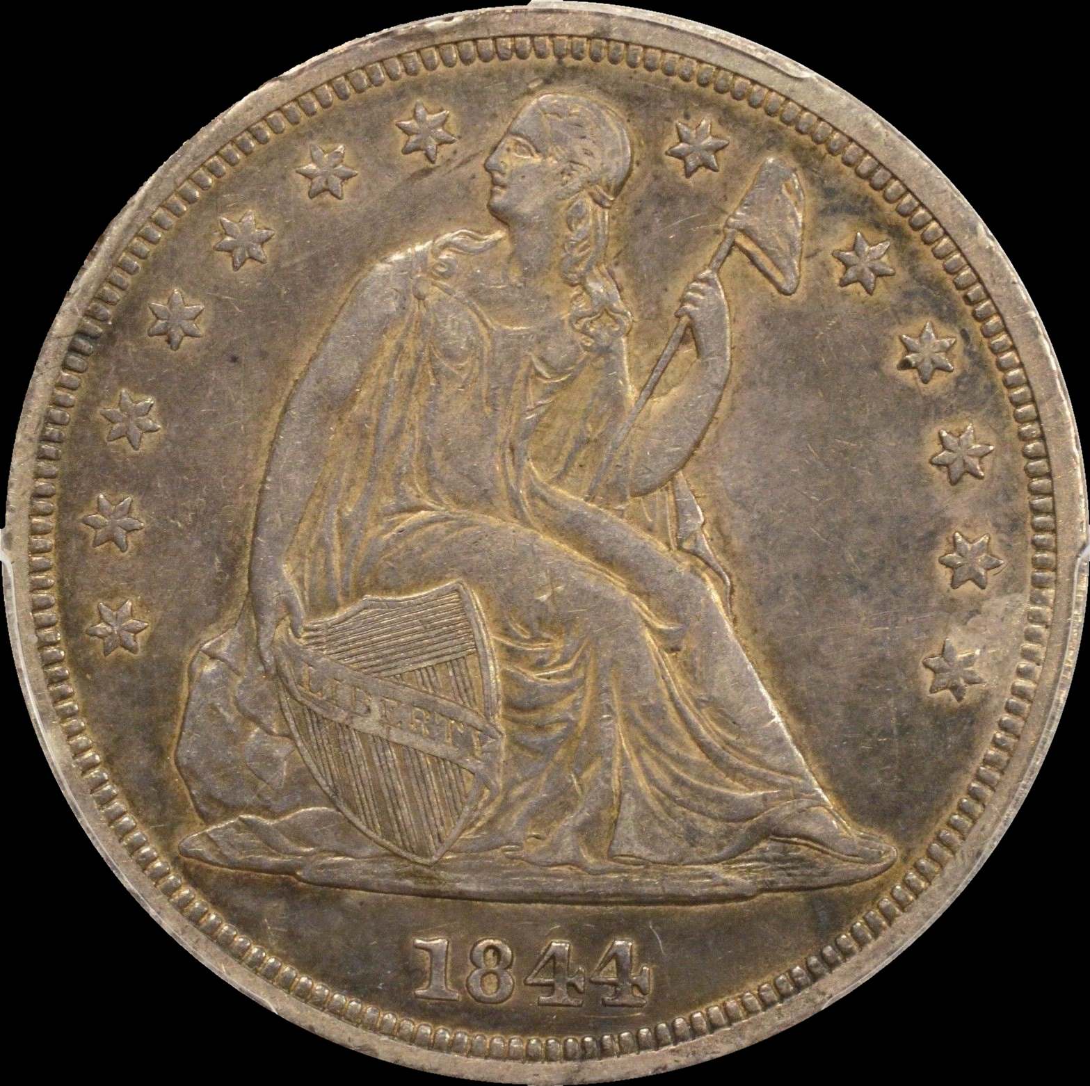 1844-Seated-Liberty-Dollar-For-Grading