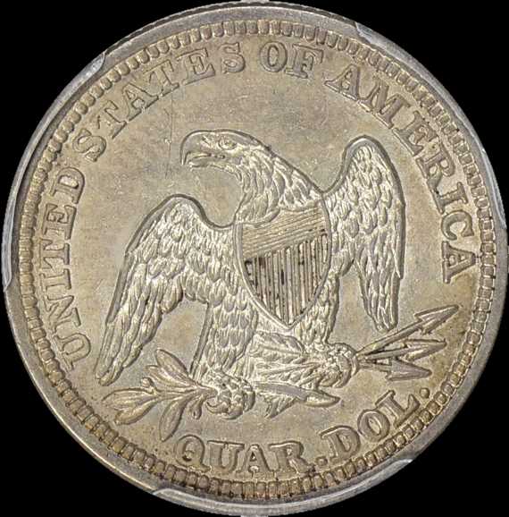 1845-Seated-Quarter-For-Grading