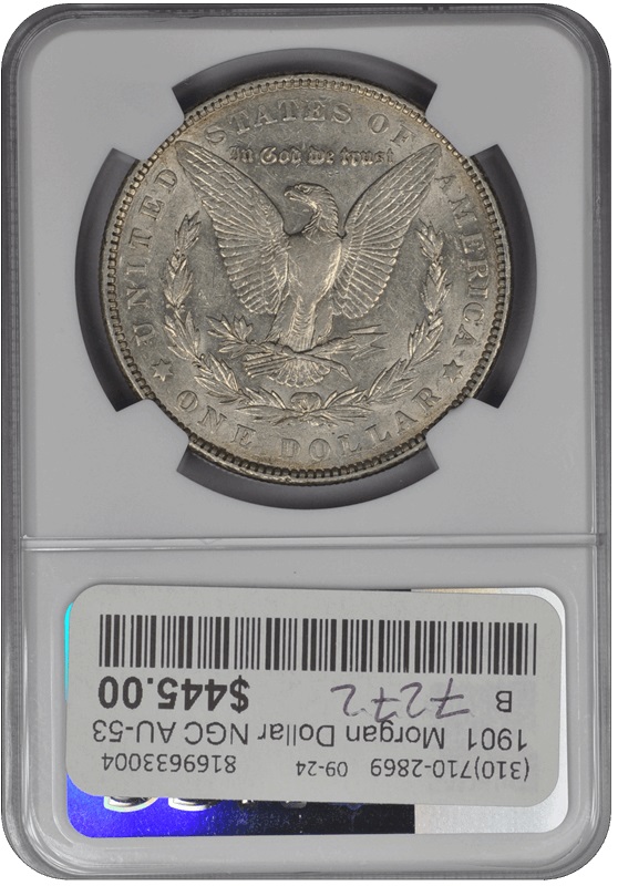 1901-Morgan--NGC-AU-53