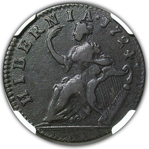 Hibernia-Half-Penny:-Ireland-Or-US-Colonial?