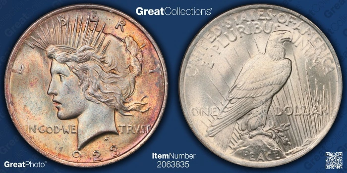 1923-Toned-Peace-Dollar